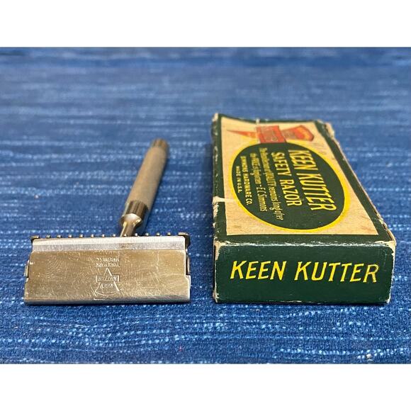 Vintage Keen Kutter EC Simmons Safety Razor Original Box Made USA 13B - Picture 2 of 5